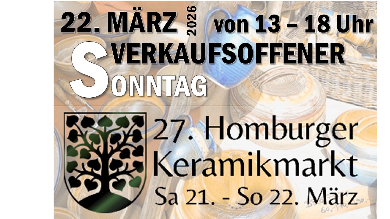 Keramikmarkt 2026: Broschüre ist erhältlich - Verkaufsoffener Sonntag am 22. März